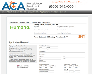 ACA Marketplace Enrollment Solutions Step 3